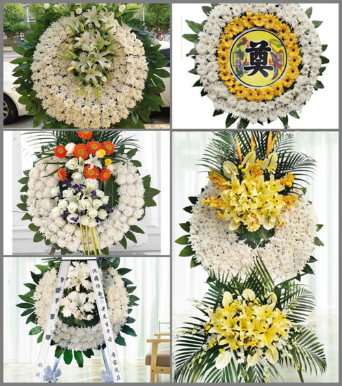 广东梅州市大埔县湖寮镇密坑村花圈速递